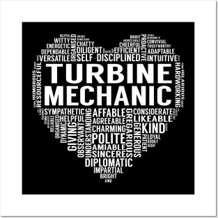 Turbine Mechanic Heart Posters and Art